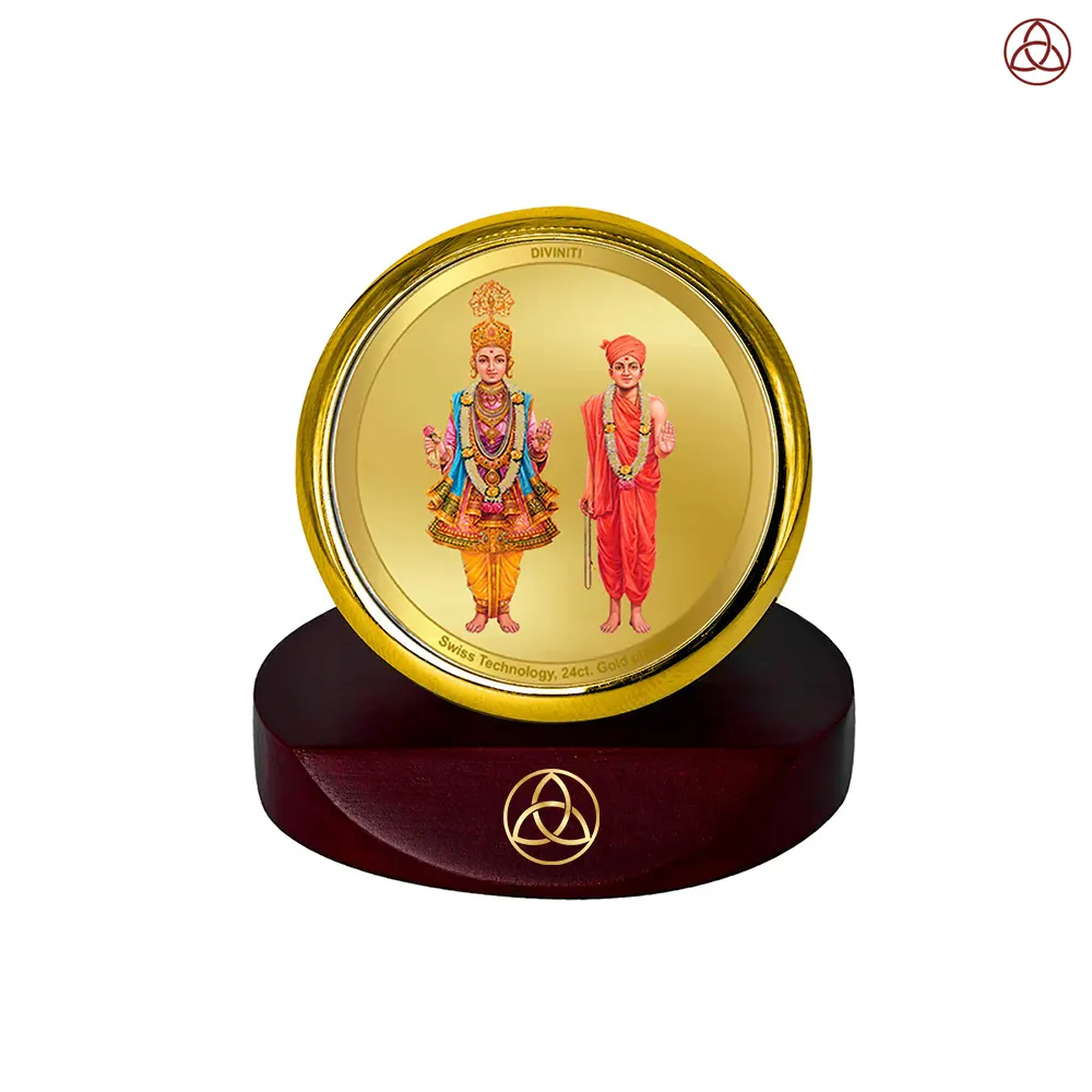 Dharma & Divine Grace Car Dashboard Frame in 24K Gold Plated Foil